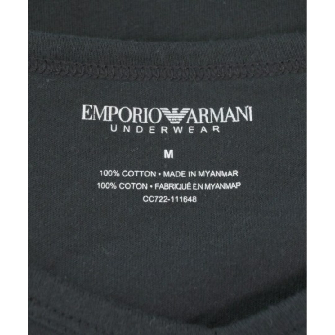 Emporio Armani(エンポリオアルマーニ)のEMPORIO ARMANI エンポリオアルマーニ Tシャツ・カットソー M 黒 【古着】【中古】 メンズのトップス(Tシャツ/カットソー(半袖/袖なし))の商品写真