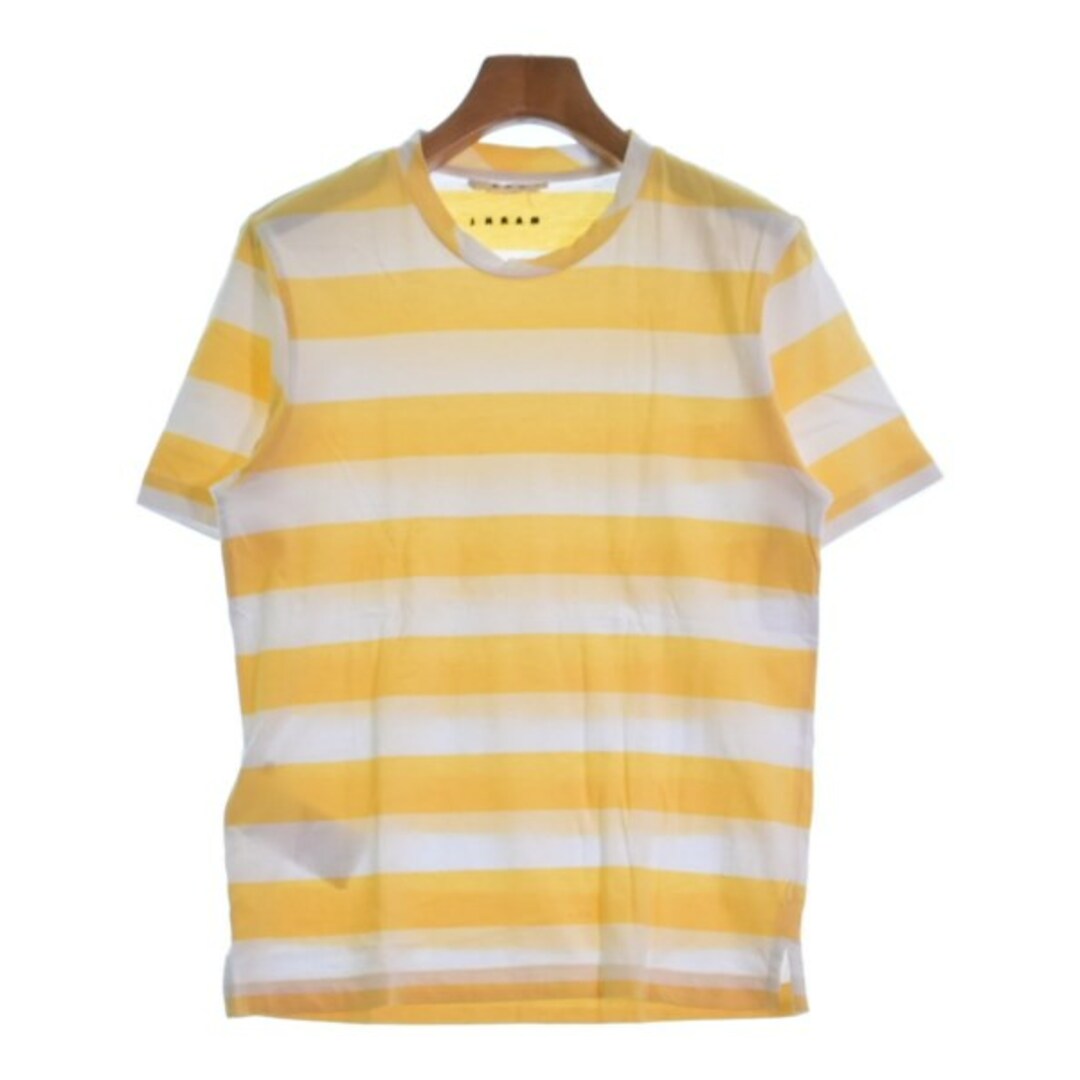 MARNI マルニ Tシャツ・カットソー 36(XS位) 黄x白(ボーダー)なし開閉