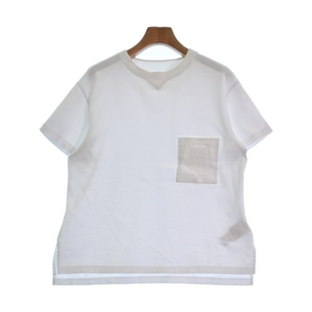 春夏ポケットHERMES エルメス Tシャツ・カットソー 40(L位) 白