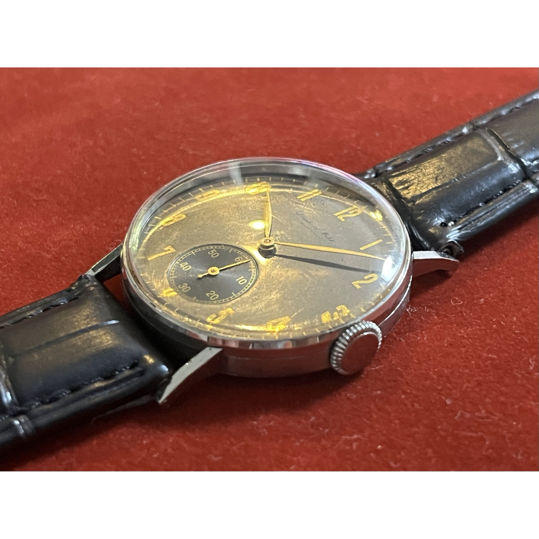IWC(インターナショナルウォッチカンパニー)の名器★Cal.83搭載 IWC HERMET ヴィンテージ グレーミラーダイヤル メンズの時計(腕時計(アナログ))の商品写真