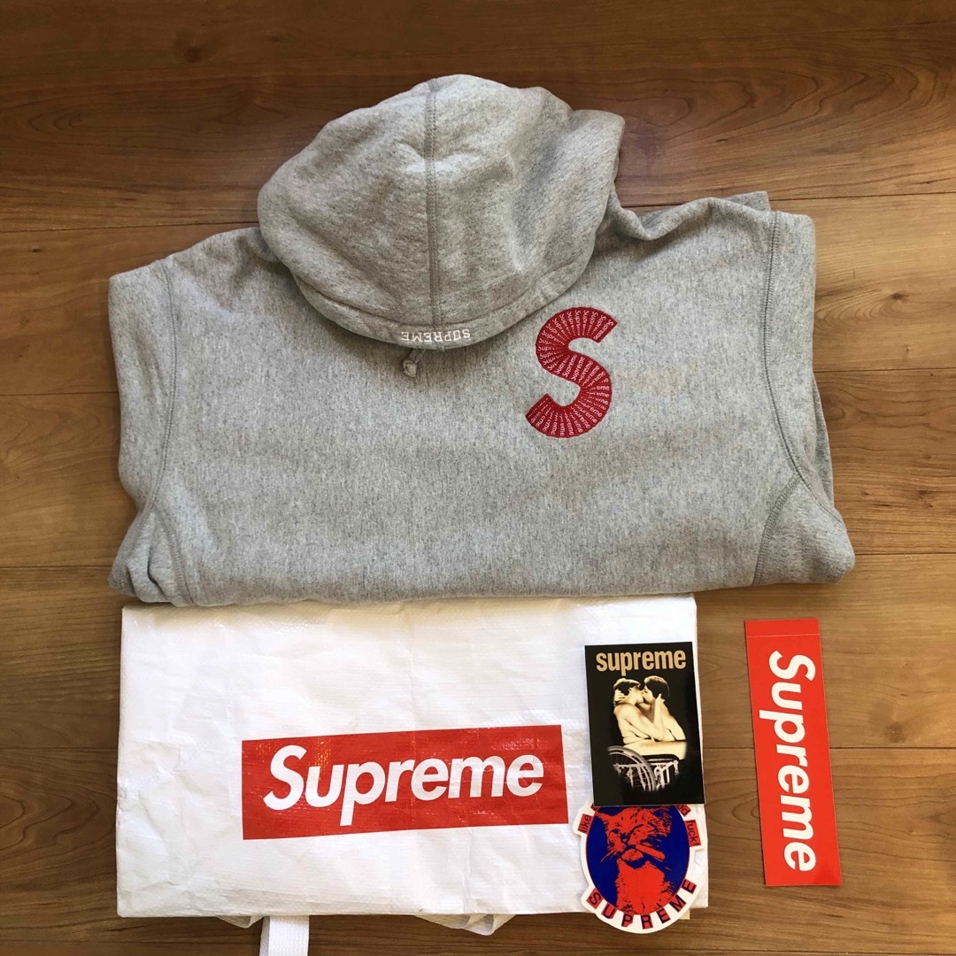 supreme パーカー Hooded s logo グレー supreme パーカー Hooded s logo グレー