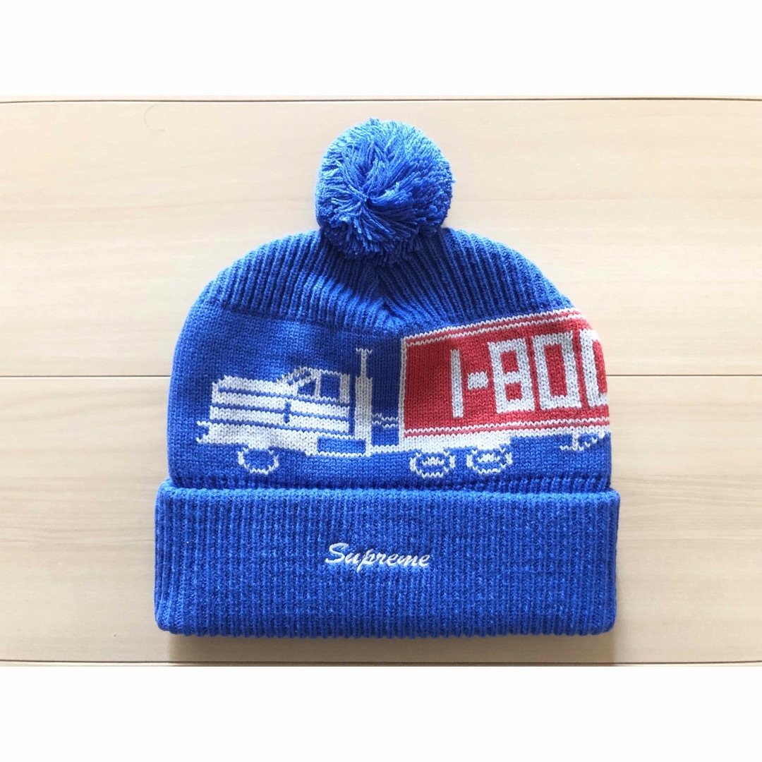 メンズシュプリーム 18-Wheeler Beanie 青 - ニット帽/ビーニー