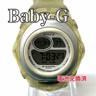 ベビージー(Baby-G)の【電池交換済】CASIO Baby-G ベビージー BGC100イエローYK11(腕時計)