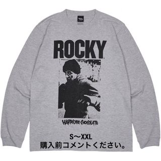 ハードコアチョコレート(HARDCORE CHOCOLATE)のロッキー ロンT 長袖Tシャツ ハードコアチョコレート シルベスター・スタローン(Tシャツ/カットソー(七分/長袖))