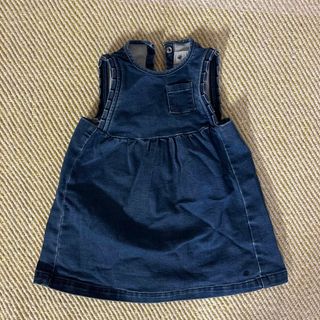 プチバトー(PETIT BATEAU)の【kinaco様専用】PETIT BATEAU デニムジャンバースカート　18m(ワンピース)