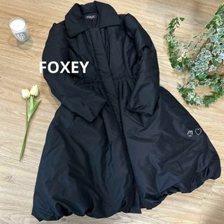 定価約7万 FOXEY NEWYORK ドット パーカー リッチグレー 38