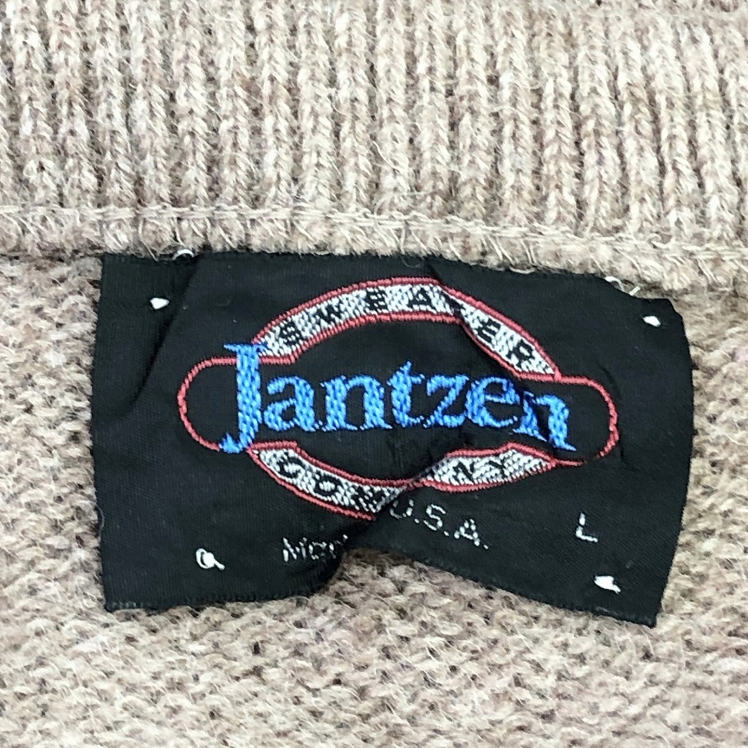 80年代 USA製 Jantzen ジャンセン ウールニット Vネック ベスト