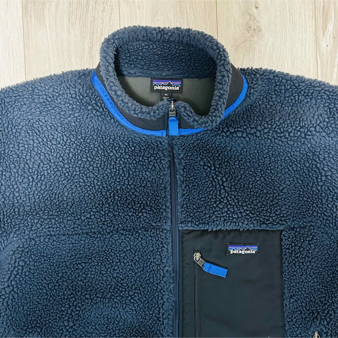 patagonia(パタゴニア)の【希少XL】パタゴニア　レトロX ボアジャケット　フリース　ブルー　ネイビー メンズのジャケット/アウター(ブルゾン)の商品写真