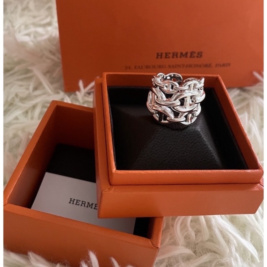 Hermes(エルメス)のHERMES エルメス リング 《シェーヌ・ダンクル・アンシェネ》 GM メンズのアクセサリー(リング(指輪))の商品写真