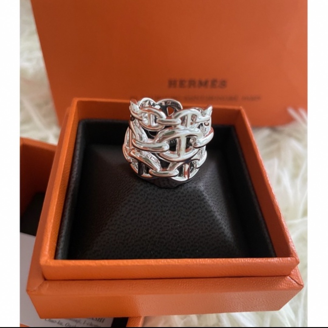 Hermes(エルメス)のHERMES エルメス リング 《シェーヌ・ダンクル・アンシェネ》 GM メンズのアクセサリー(リング(指輪))の商品写真
