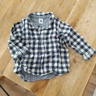 プチバトー(PETIT BATEAU)のPETIT BATEAU ブラウス ネルシャツ チェック(シャツ/カットソー)