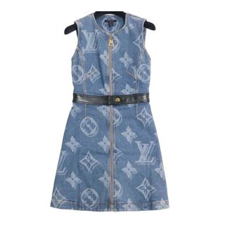 ルイヴィトン(LOUIS VUITTON)のルイヴィトン ジャイアントモノグラム デニム ワンピース レディース ブルー LOUIS VUITTON 【中古】 【アパレル・小物】(その他)