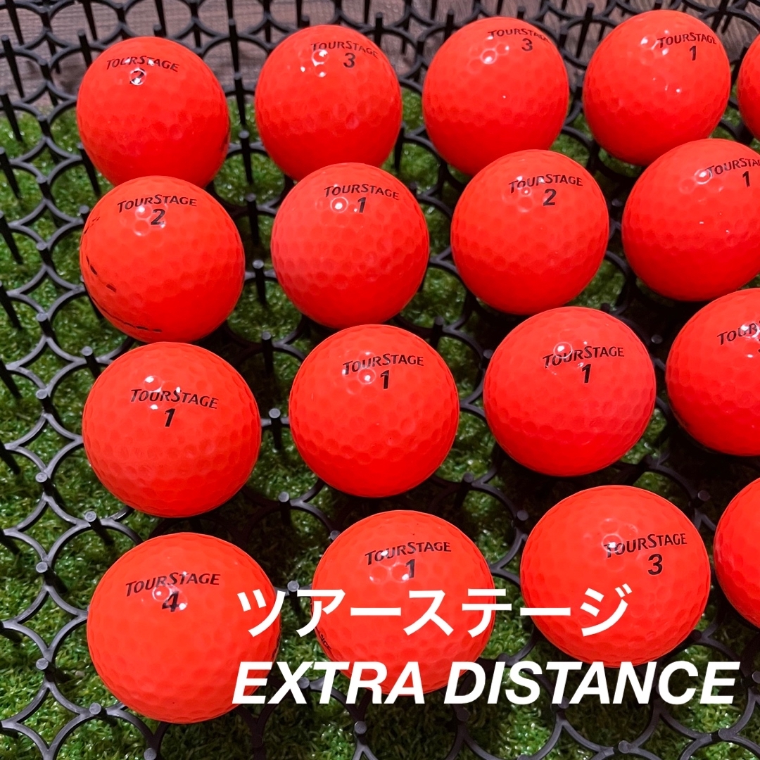 TOURSTAGE(ツアーステージ)のツアーステージ　EXTRADISTANCE☆オレンジ　24球　ABランク スポーツ/アウトドアのゴルフ(その他)の商品写真