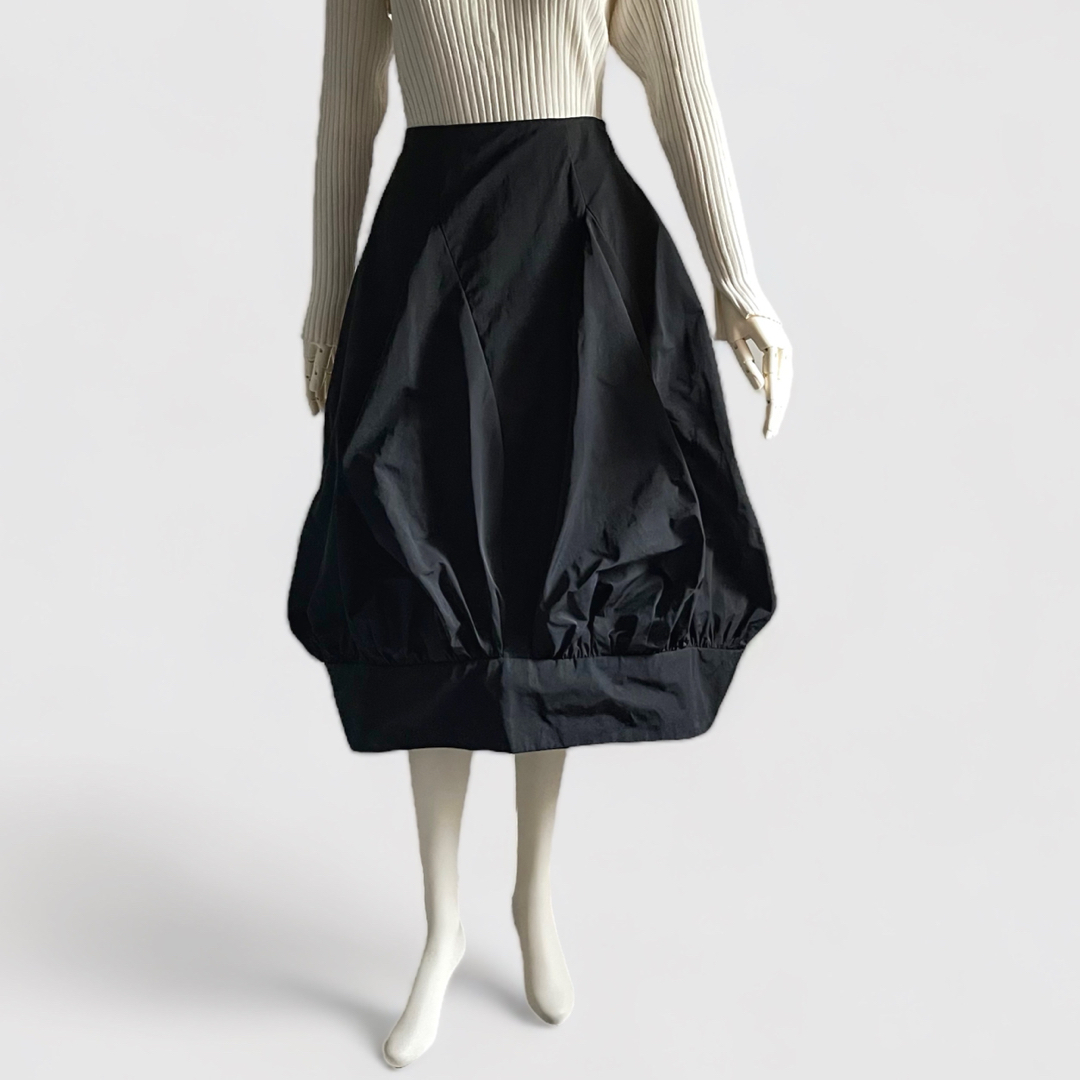 ENFOLD エンフォルド メモリーグログラン バルーンヘムSKIRT ブラック | フリマアプリ ラクマ