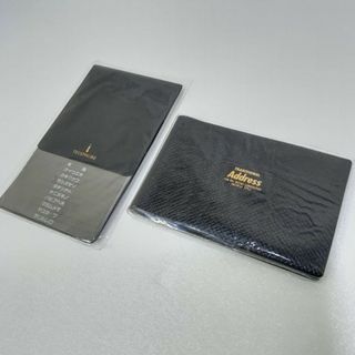 パイロット(PILOT)の新品  PILOT ビジネス アドレス帳 電話帳 ２個セット ブラック 薄型(ノート/メモ帳/ふせん)