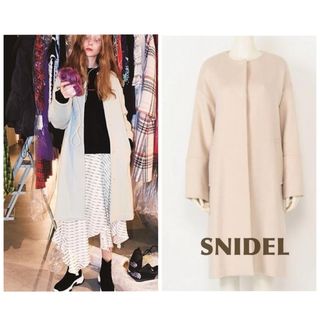 スナイデル(SNIDEL)のSNIDEL ノーカラーロングコート(ロングコート)