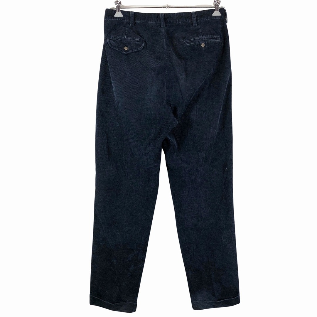 POLO RALPH LAUREN(ポロラルフローレン)の90年代 Polo by Ralph Lauren ラルフローレン HAMMOND PANT 2タック コーデュロイ パンツ ネイビー (メンズ 34×34) 中古 古着 P0985 メンズのパンツ(その他)の商品写真