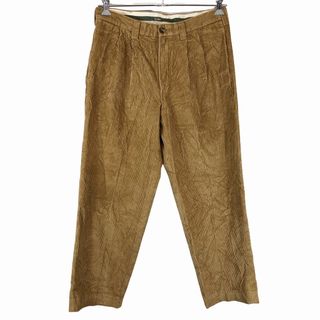 エルエルビーン(L.L.Bean)のL.L.Bean エルエルビーン 太畝 コーデュロイ 2タック パンツ カジュアル ブラウン (メンズ 33) 中古 古着 P0984(その他)