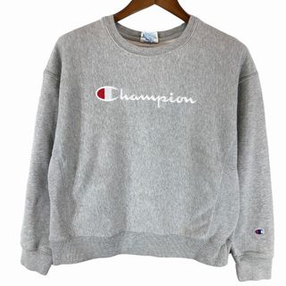 チャンピオン(Champion)のChampion チャンピオン リバースウィーブ ロゴ スウェット グレー (メンズ L) 中古 古着 P0992(スウェット)