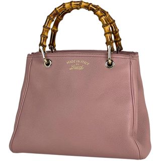 グッチ(Gucci)のグッチ バンブー スモール ショッパー ハンドバッグ レディース 【中古】(ハンドバッグ)