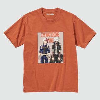 ユニクロ Tシャツ・カットソー(メンズ)（オレンジ/橙色系）の通販 200