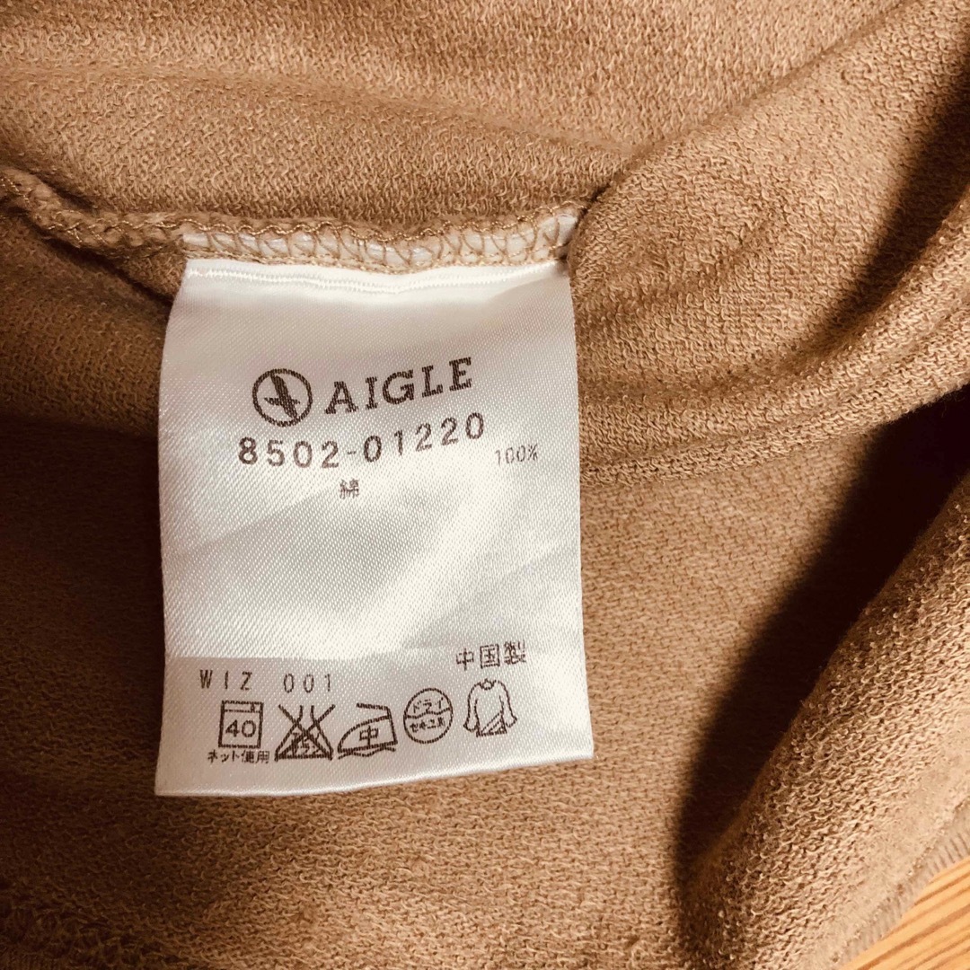 AIGLE(エーグル)のAIGLE エイグル  メンズ 半袖シャツ Sサイズ ライトブラウン メンズのトップス(Tシャツ/カットソー(半袖/袖なし))の商品写真