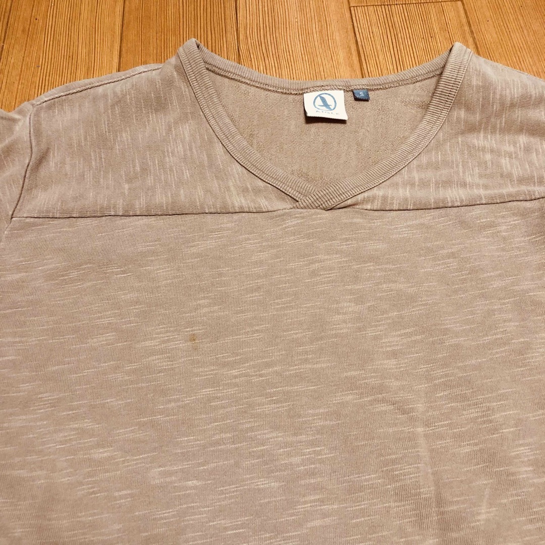 AIGLE(エーグル)のAIGLE エイグル  メンズ 半袖シャツ Sサイズ ライトブラウン メンズのトップス(Tシャツ/カットソー(半袖/袖なし))の商品写真