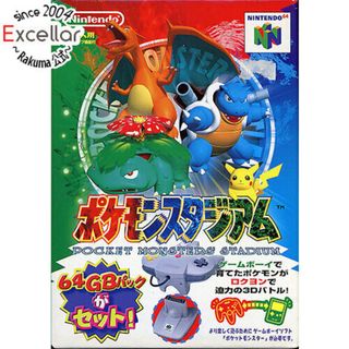 ニンテンドウ64(NINTENDO 64)の【新品訳あり(箱きず・やぶれ)】 ポケモンスタジアム(64GBパック付き)　NINTENDO 64(家庭用ゲームソフト)