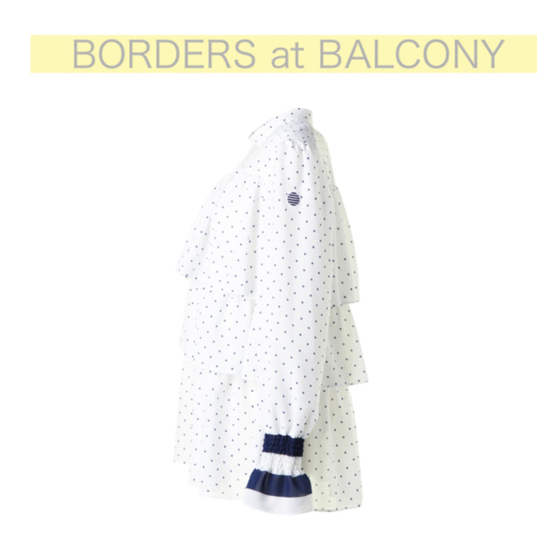 borders at balcony ドットブラウス