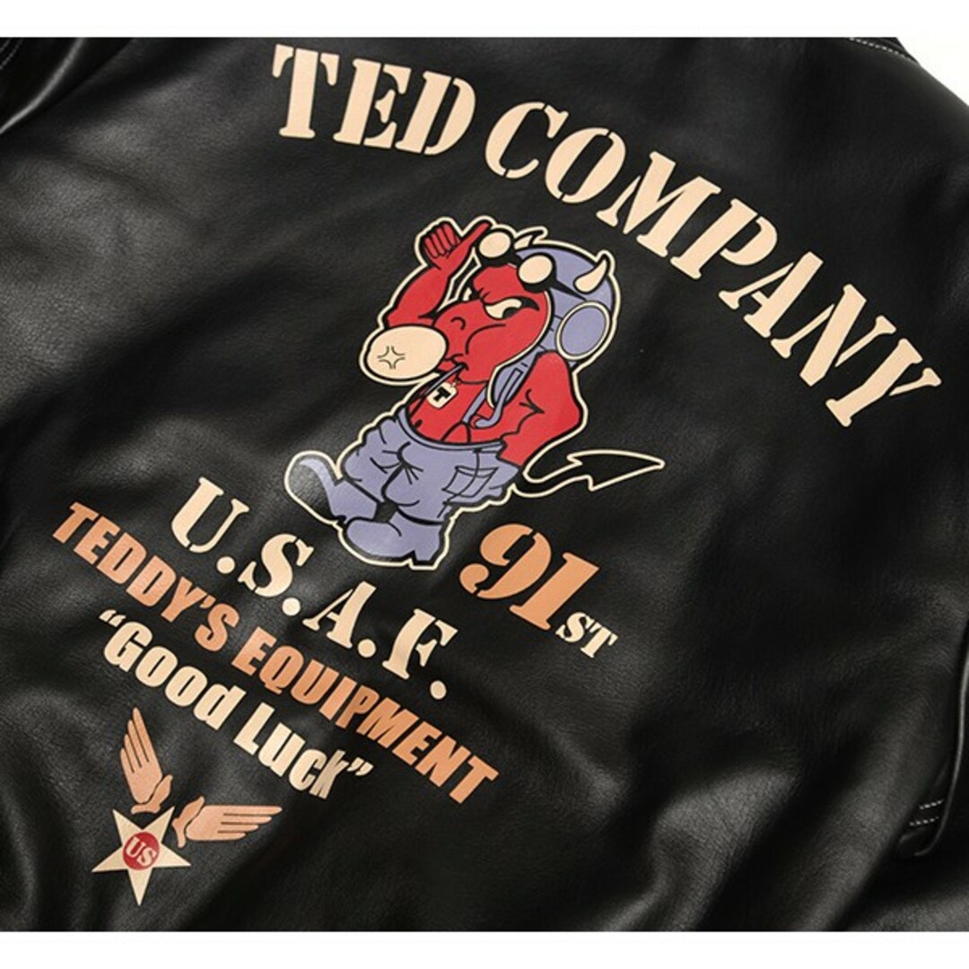 TEDMAN(テッドマン)のテッドマン/レザーMA-1/フライトジャケット/TMAL-550/カミナリ メンズのジャケット/アウター(フライトジャケット)の商品写真