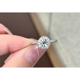 天然ダイヤモンドリング0.8ct　k18(リング(指輪))