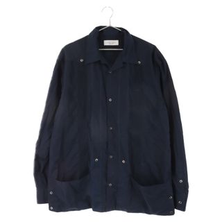 アンユーズド(UNUSED)のUNUSED アンユーズド 16SS cuba shirt 開襟長袖キューバシャツ ネイビー US1085(シャツ)