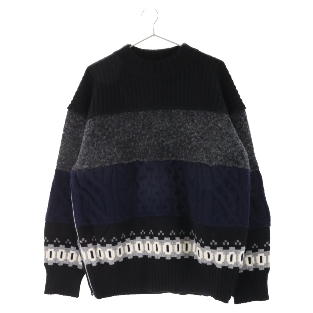 Sacai 21AW Woll Knit Pullover サイズ3 サカイ