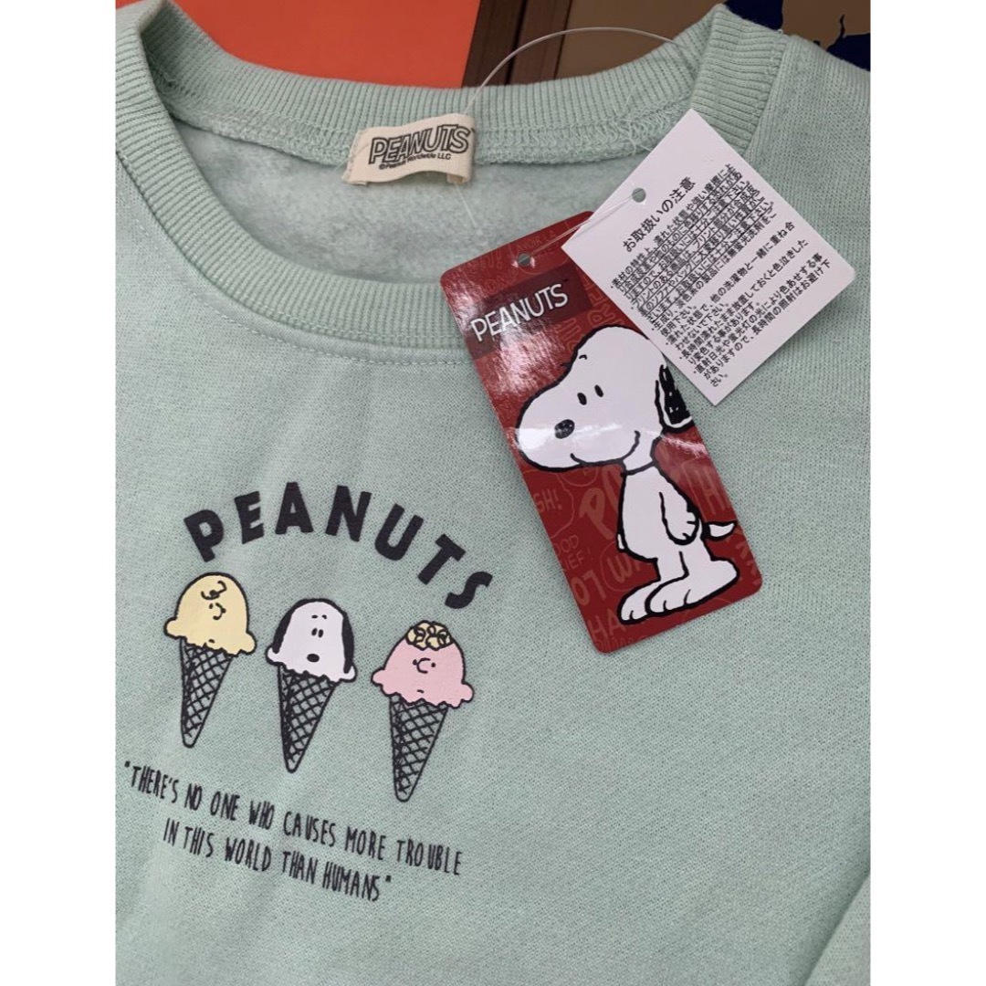 アプレレクール☆peanutsスヌーピー長袖トレーナーTシャツ新品未