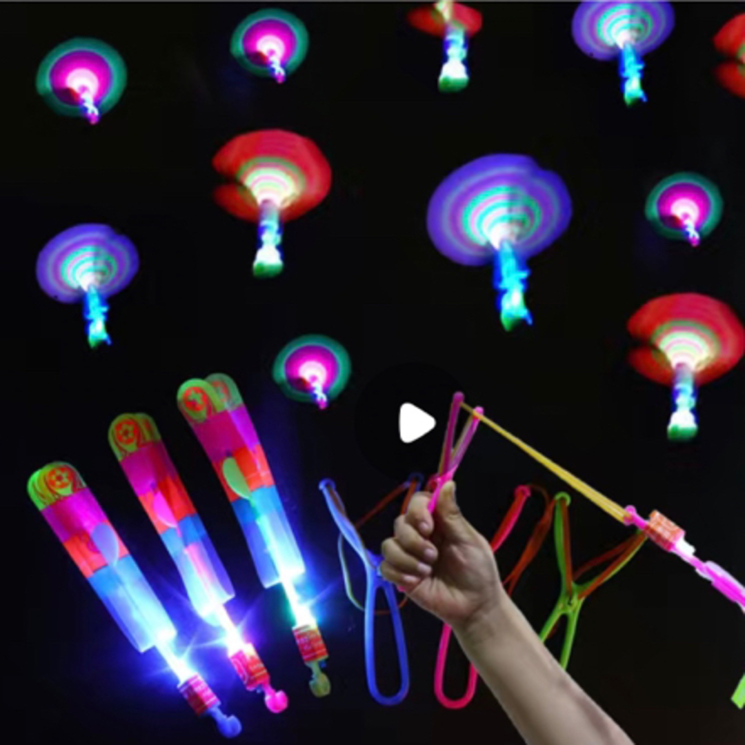 おもちゃ　ゴム　パーティ　飛行　ライト　LED キッズ/ベビー/マタニティのおもちゃ(知育玩具)の商品写真