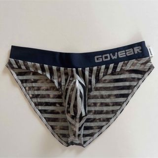 gowear Vシェイプビキニ　SOFT M ボーダー　メンズローライズビキニ(その他)