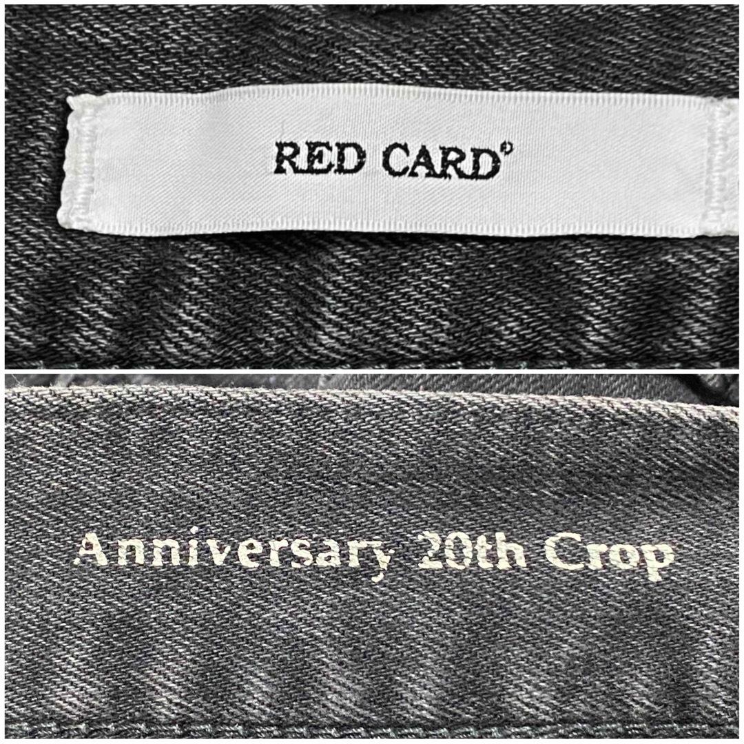 RED CARD(レッドカード)のレッドカード PLST別注 黒 Anniversary 20th Crop レディースのパンツ(デニム/ジーンズ)の商品写真