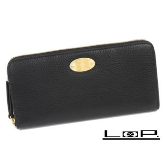 マルベリー(Mulberry)の■未使用■　マルベリー プラーク 8 カード ジッピー パース 長財布 型押し ブラック RL5676 【72840】(財布)