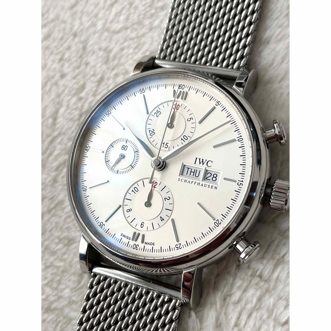 IWC - IWC ポートフィノIW391009 純正ミラネーゼブレス、レザーベルト