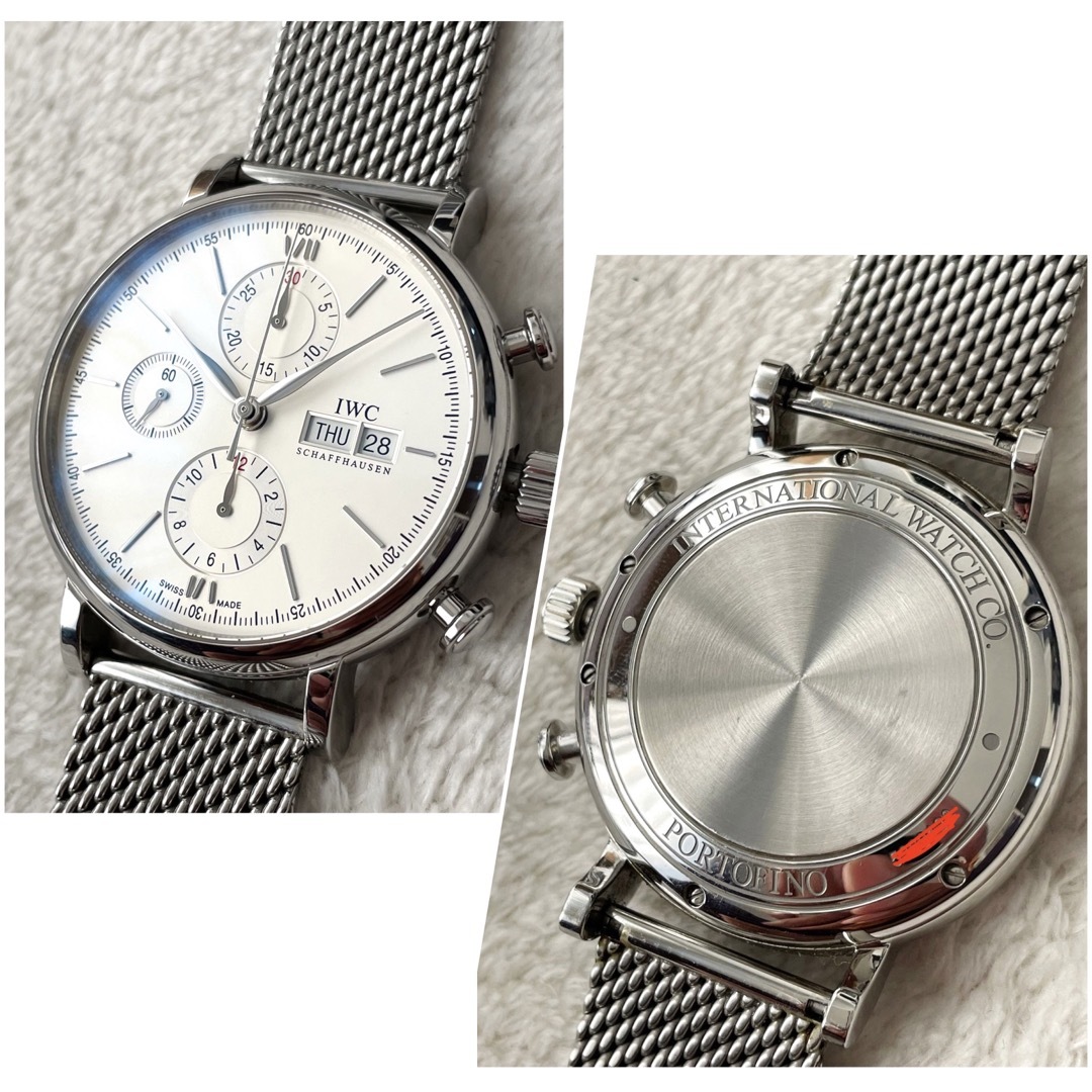 IWC - IWC ポートフィノIW391009 純正ミラネーゼブレス、レザーベルト