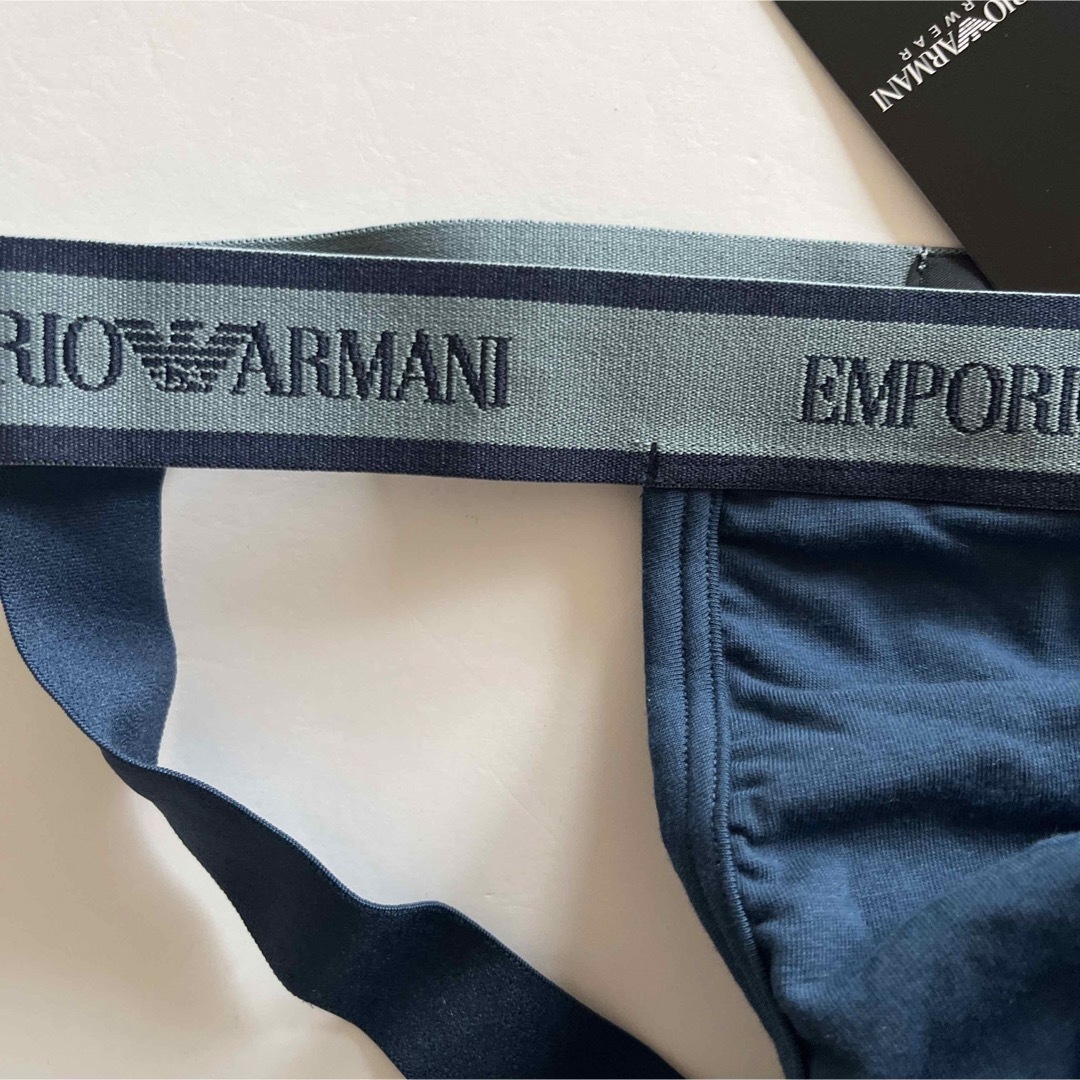 Emporio Armani(エンポリオアルマーニ)のアルマーニ　ジョックストラップ  ML ブルーネイビー　スポーツインナー メンズのアンダーウェア(その他)の商品写真