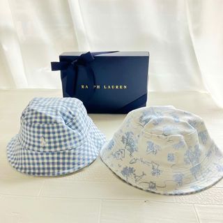 ラルフローレン(Ralph Lauren)の12-24m  ラルフローレン  ベビー　ハット　リバーシブル(帽子)