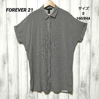 フォーエバートゥエンティーワン(FOREVER 21)のFOREVER 21　(S 160/84A)　ストライプ柄 レーヨンブラウス(シャツ/ブラウス(長袖/七分))