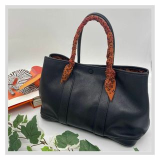 エルメス(Hermes)のエルメス ガーデンツイリー　□I刻印 トートバッグ ブラウン 系 レザー(トートバッグ)