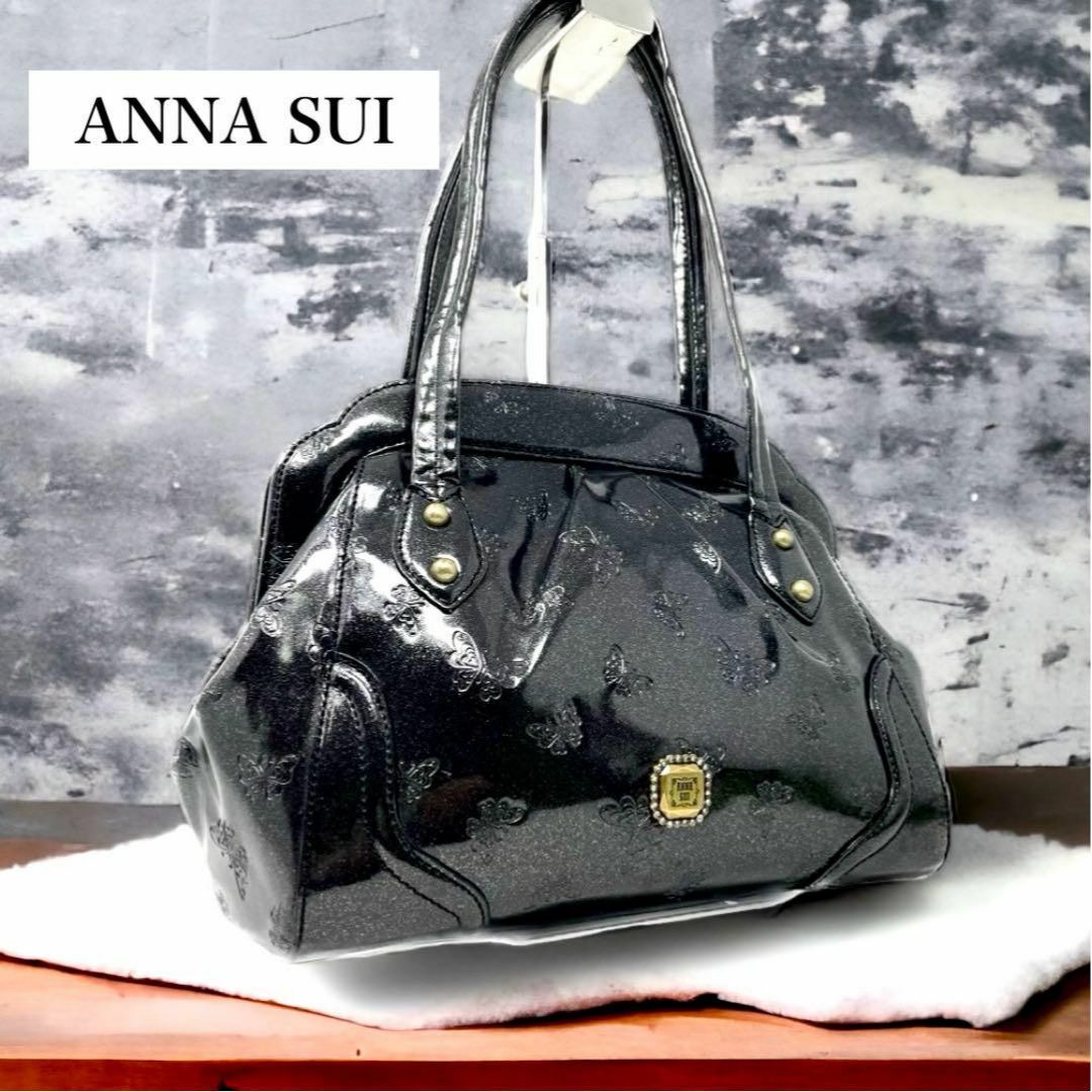 革素材です美品 アナスイ バッグ ANNA SUI - ハンドバッグ