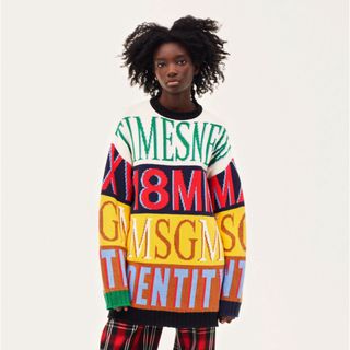 エムエスジイエム(MSGM)のMSGM 正規品　ロゴニット(トレーナー/スウェット)