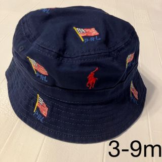 ラルフローレン(Ralph Lauren)の3-9m  ラルフローレン  ベビー　ハット　星条旗(帽子)