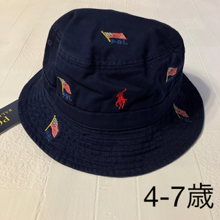 ラルフローレン(Ralph Lauren)の4-7t  ラルフローレン  ベビー　ハット　星条旗(帽子)