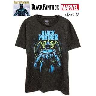 マーベル(MARVEL)のBlack Panther　Tシャツ　M　ダークグレー　USA古着(Tシャツ/カットソー(半袖/袖なし))