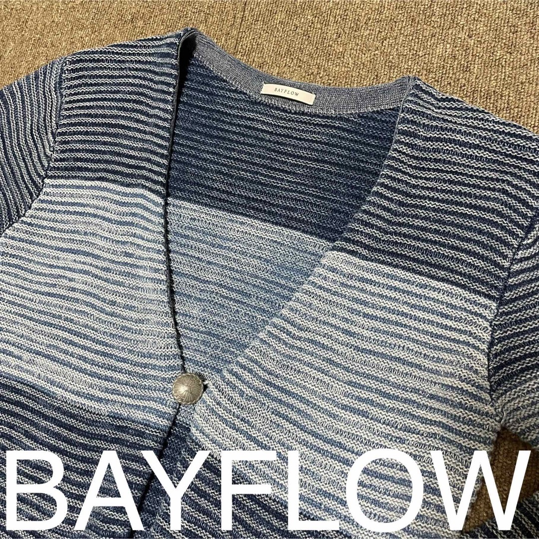 BAYFLOW(ベイフロー)のBAYFLOW インディゴ ニットカーディガン メンズのトップス(カーディガン)の商品写真
